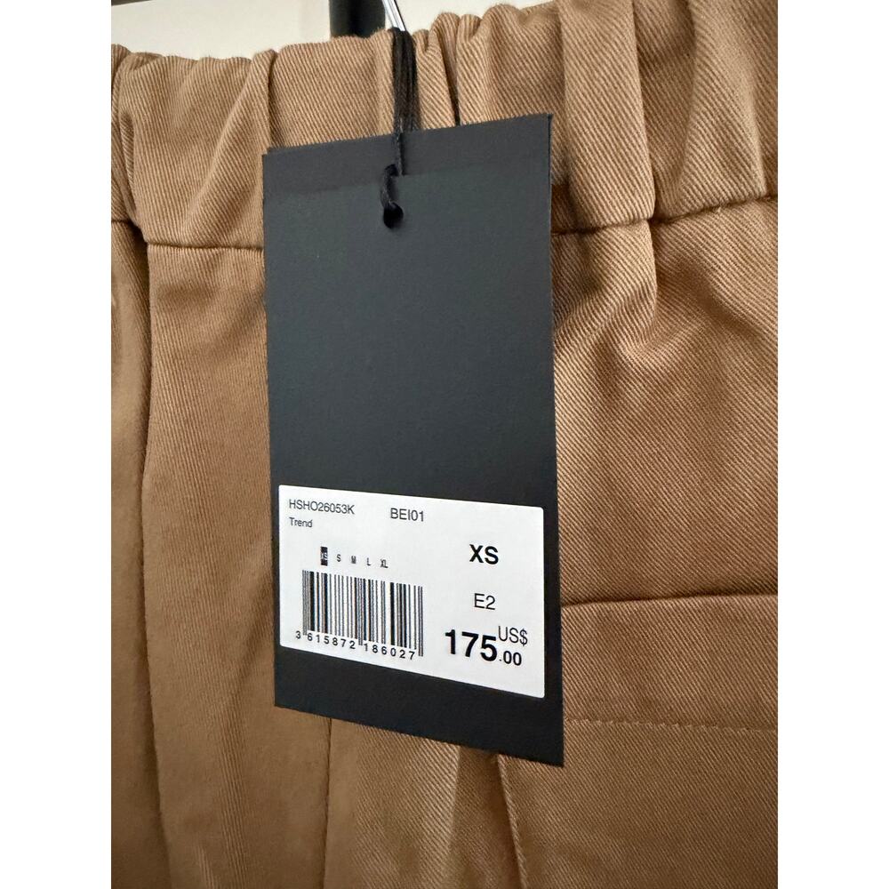 New the Kooples Memphis cotton loose fit shorts khaki XS - Picture 4 of 4